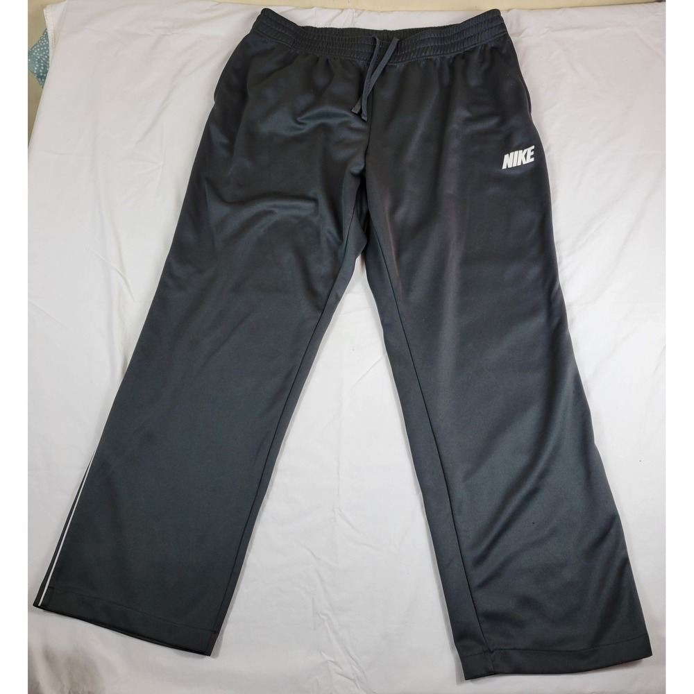 Nike Men's Dark Gray Athletic Track Pants Sweatpants 3XL Drawstring Vintage